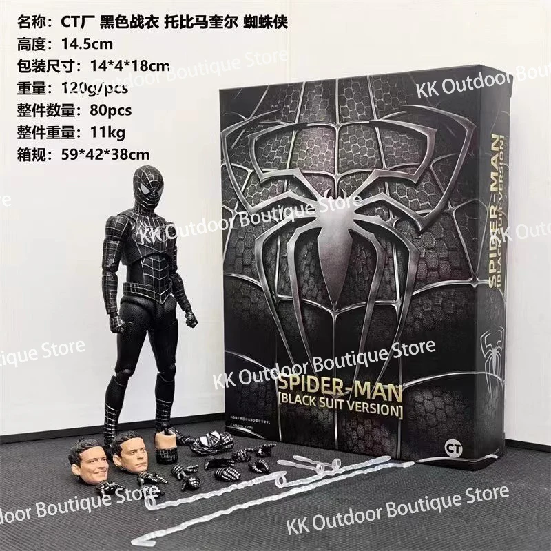 In Stock Ct Toys Spiderman Black Suit Version Tobey Maguire