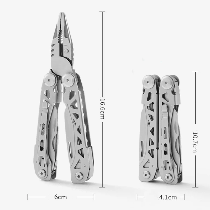 3cr13 Stainless steel Multi functional pliers outdoor Portable unpack tools with small knives Scissor wrench Bottle Opener