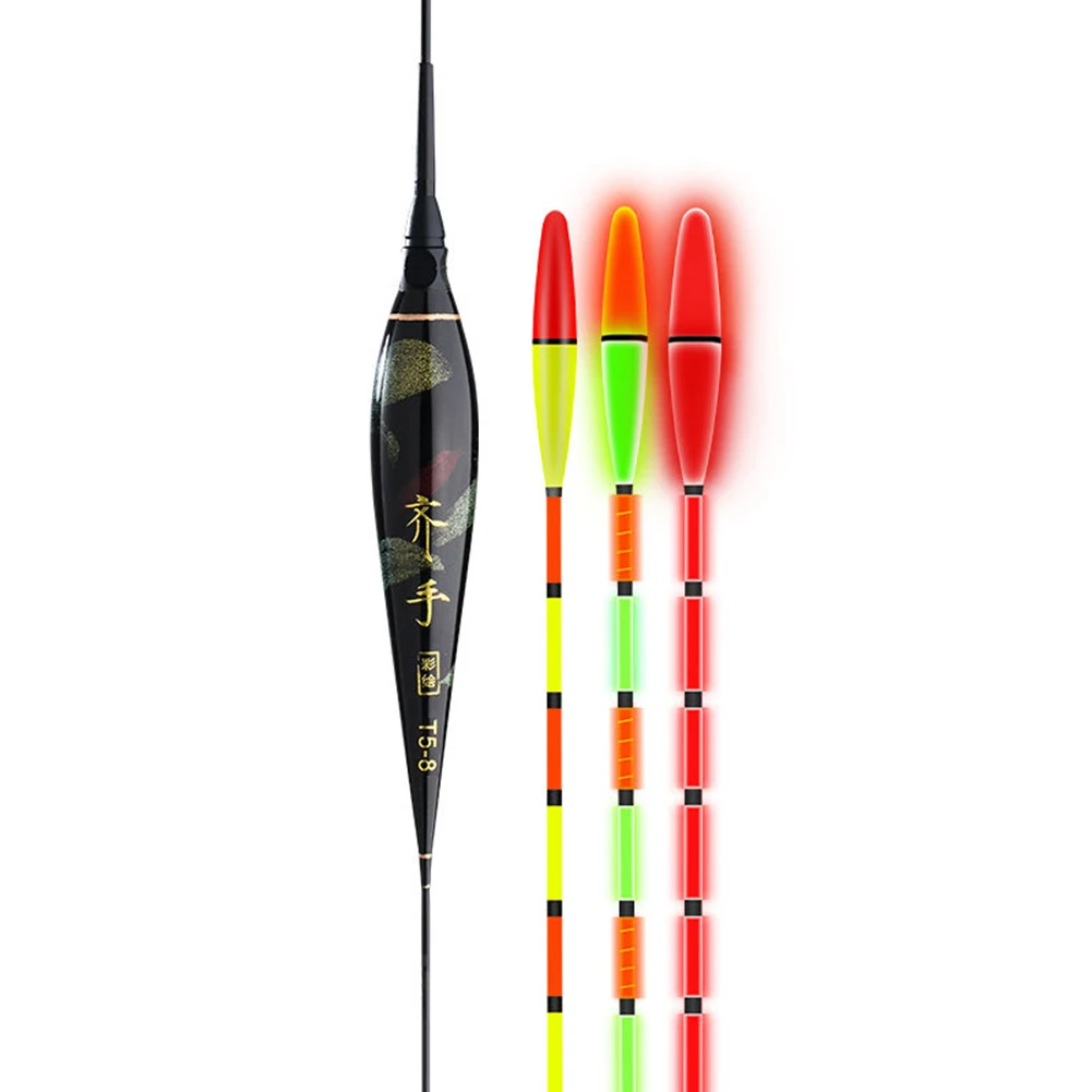 Fishing Electronic Float Thickened Eye-catching Fishing Buoyancy Bite Hook Color Changing Sensitivity Night Accessories Tackle