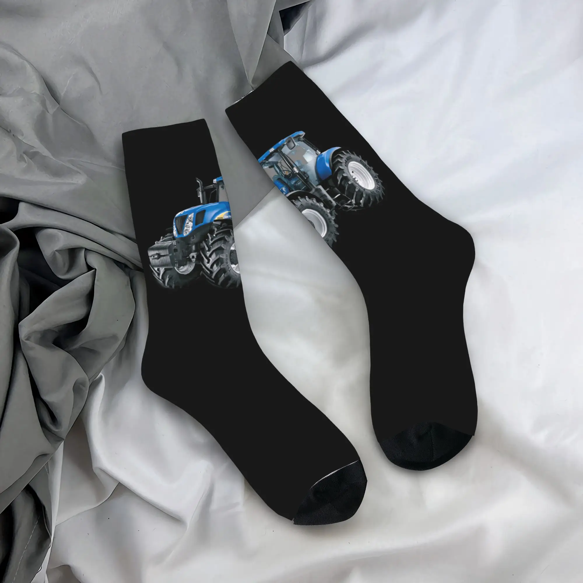 

Custom Tractor Men's Crew Socks Unisex Fun 3D Printed Dress Socks