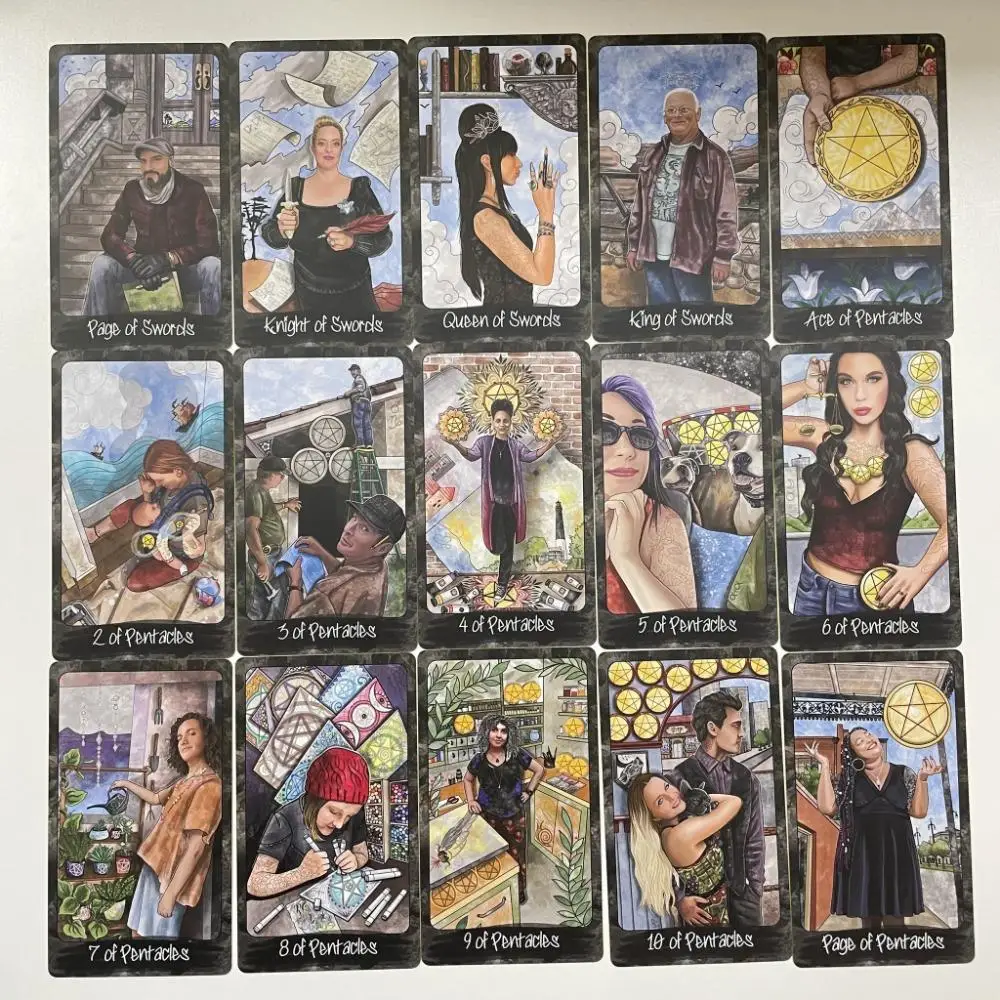 10.3*6 سنتيمتر جيب الكمثرى التارو 80 بطاقة سطح التارو يتميز بالأفراد من مجتمع العرافة المتزايدة من أي وقت مضى