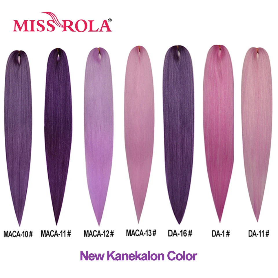 Miss Rola Synthetic Hair 2025 New Color Kanekalon Hair Jumbo Braid Twist Braid Bulk Yaki Straight Hair Extension Wholesale