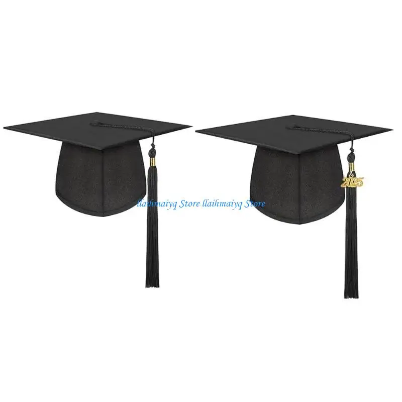 573B شرابات سحر قبعة التخرج أكاديمية تذكارية قبعة هامش قبعة التخرج لمناسبة احتفالية #2