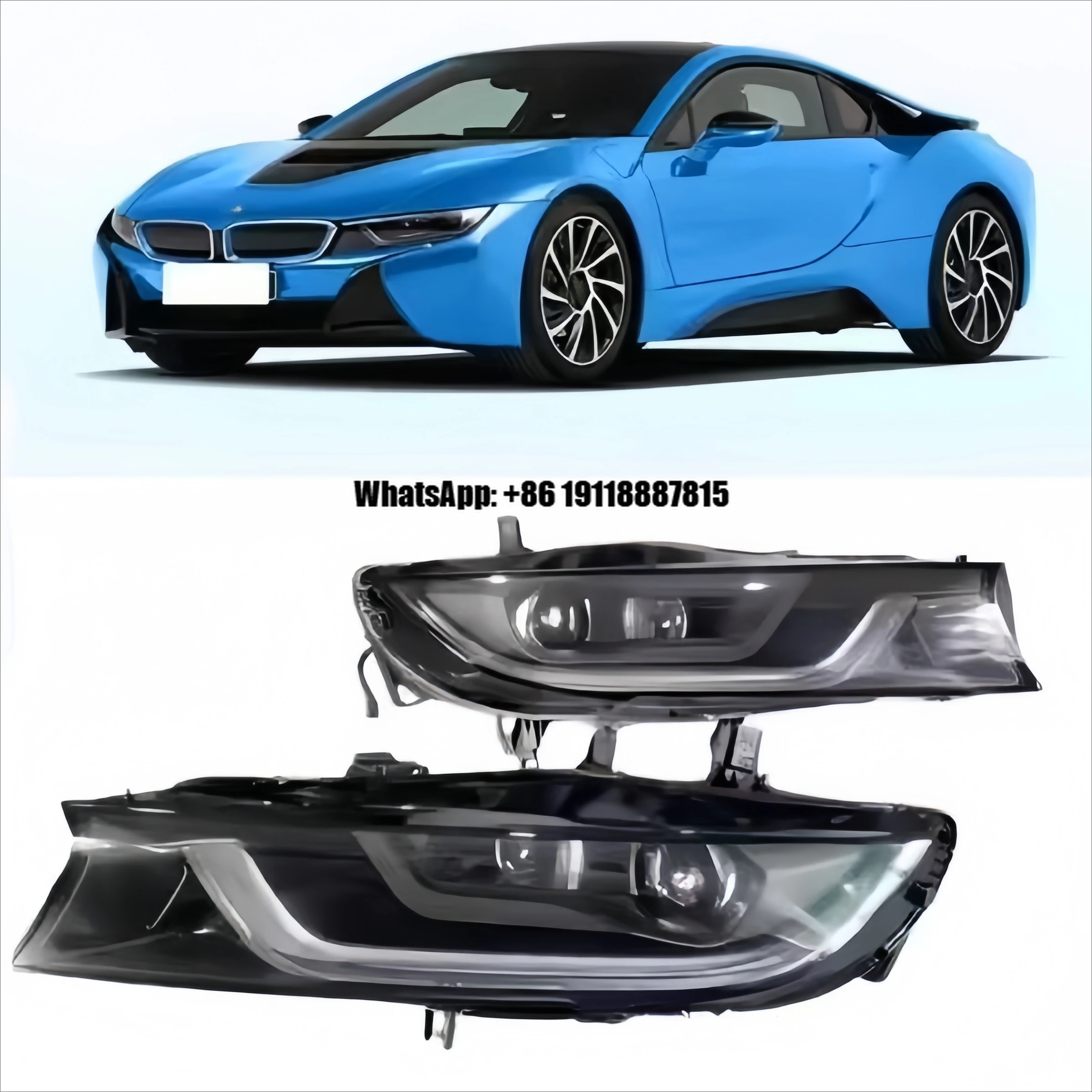 

High Quality Pure Vehicle For i8 LED Headlamp US Version CSP Chip 12V White Light New Condition