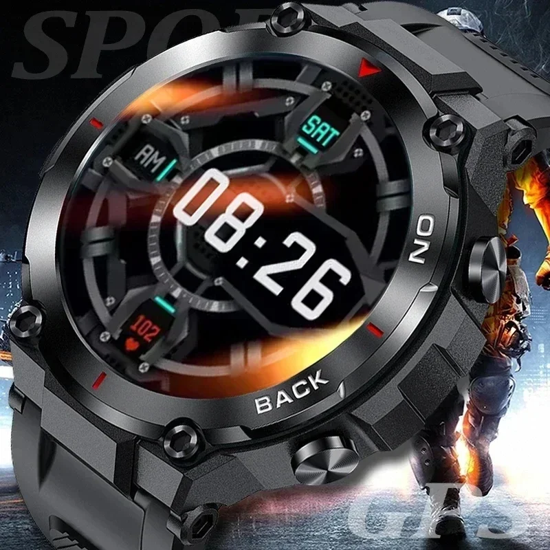 

2024 New Watch Men GPS Outdoor military Smart Watch Men Waterproof Watches Sport Fitness Smartwatch Men For xiaomi realme huawei