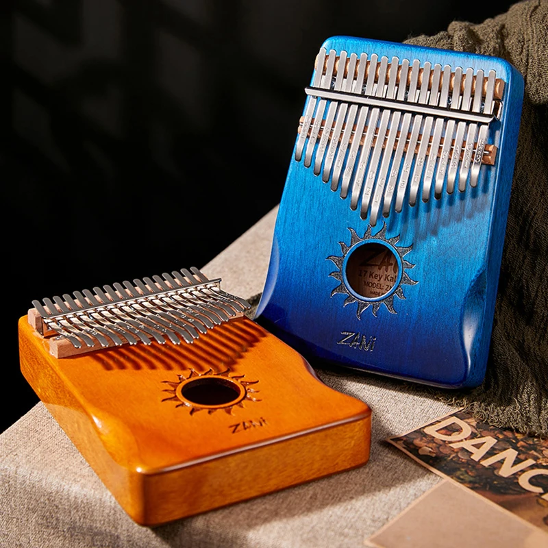 

Kalimba 17 keys Mahogany Thumb Piano Mbira Musical Instrument Africa Finger Piano 21key Machine Instrumento Two-fingered piano