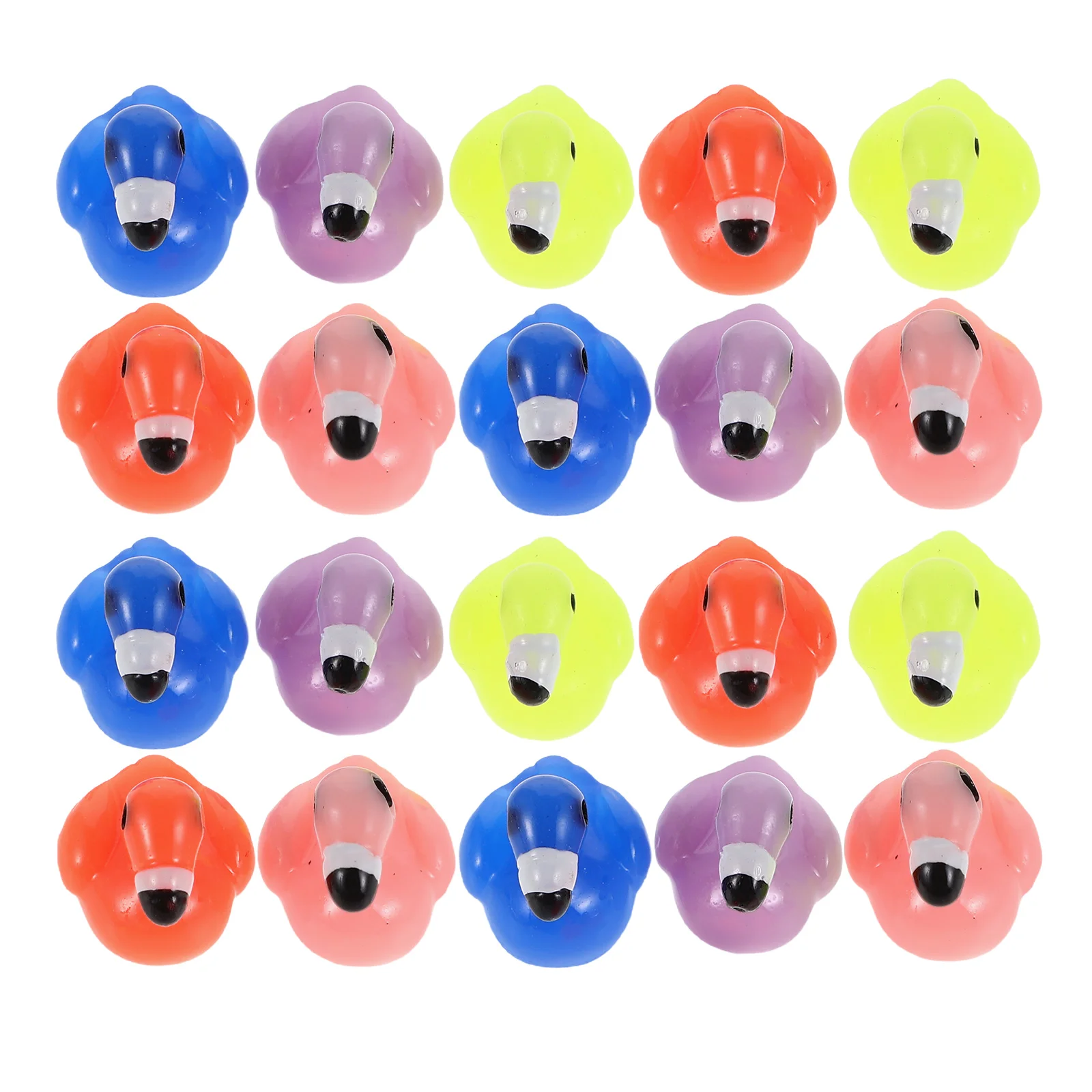 

25 Pcs Resin Crafts Mini Flamingo Decoration Child Cake Decorations Statue Small