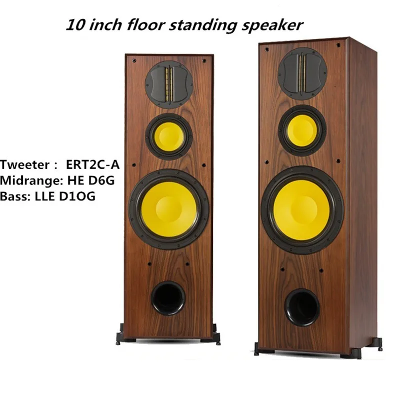 M-077 Hivi/D10G HiFi Hi-end Speaker 10 Inch Floor Speaker Woofer  Midrange D6G Tweeter RT2C Speaker Power 300W