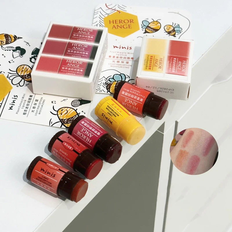 HERORANGE 2/3/5Pcs Mini Lip Balm Set for Intensive Hydration and Dryness Prevention During Autumn and Winter