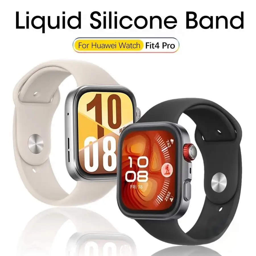 

Silicone Strap for Huawei Watch Fit 4 Pro Fit4 Fit 3 Watchband Liquid Silicone Replacement Band for Fitness Smartwatch