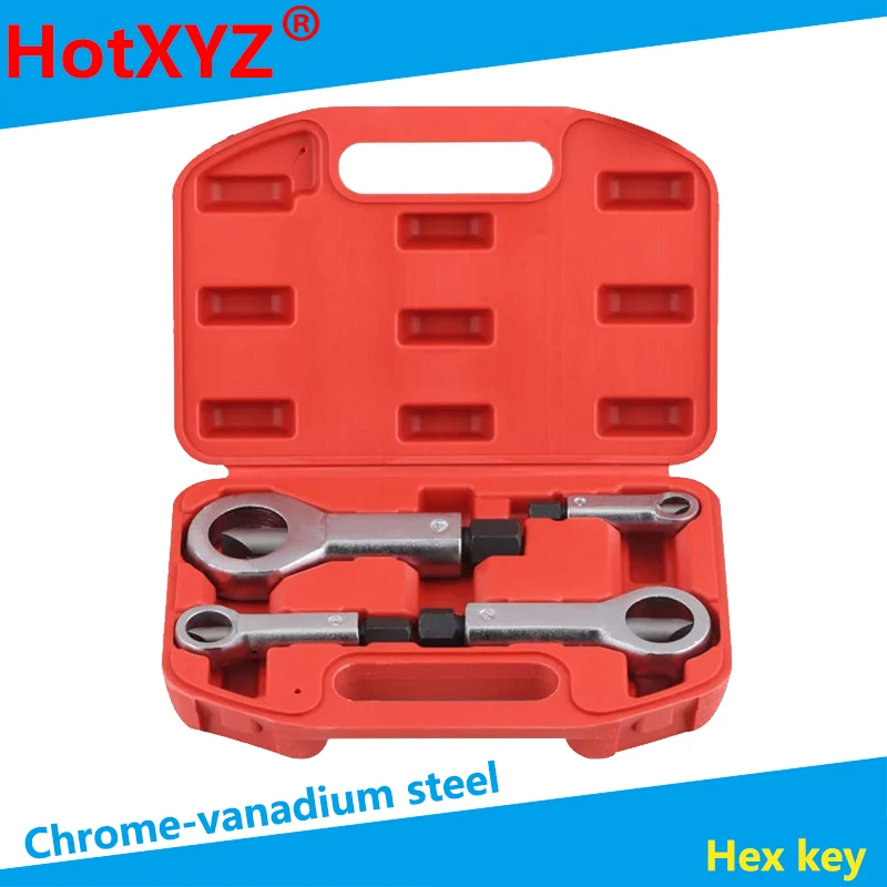 

Damaged Nut Splitter Remover Rusty Nut Splitter Spanner Remove Cutter Tool Steel Wrench Hex 9-27mm