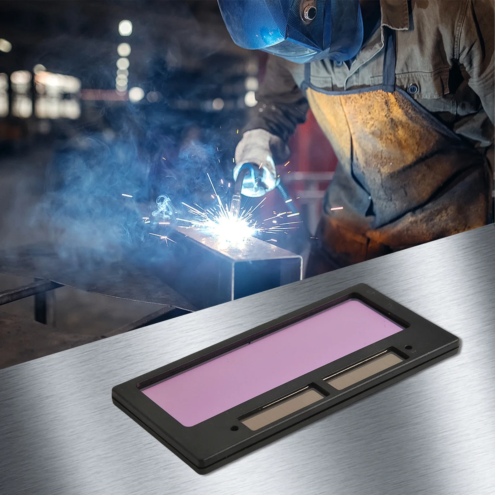 

Industrial Safety Thickness 5mm Adjustable Welding Lenses Eye Protection Lenses Anti-Arc Light Protection Fast Dimming Lens