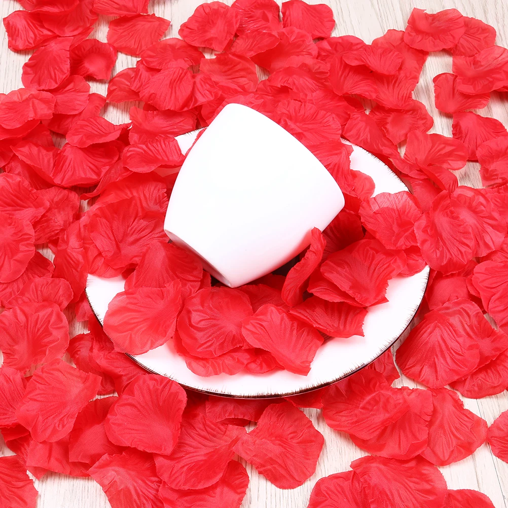 

2200 Pcs Fake Flowers for Decoration Artificial Rose Petals Silk Wedding Simulated