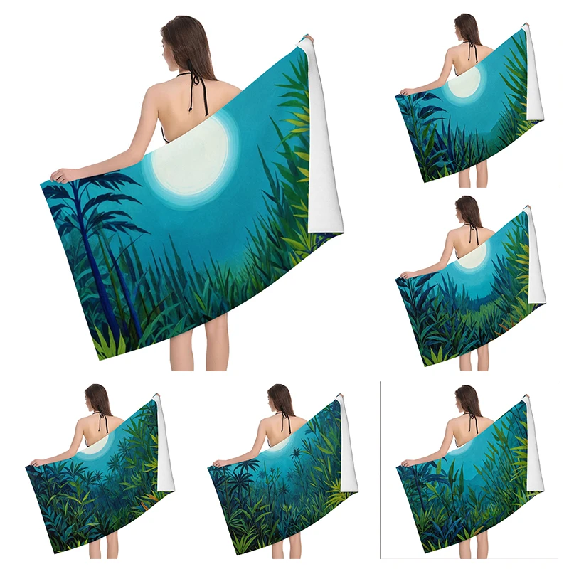 Home bath towels for the body towels bathroom quick drying microfiber beach man large sports towel Fruit plant boho simple ins