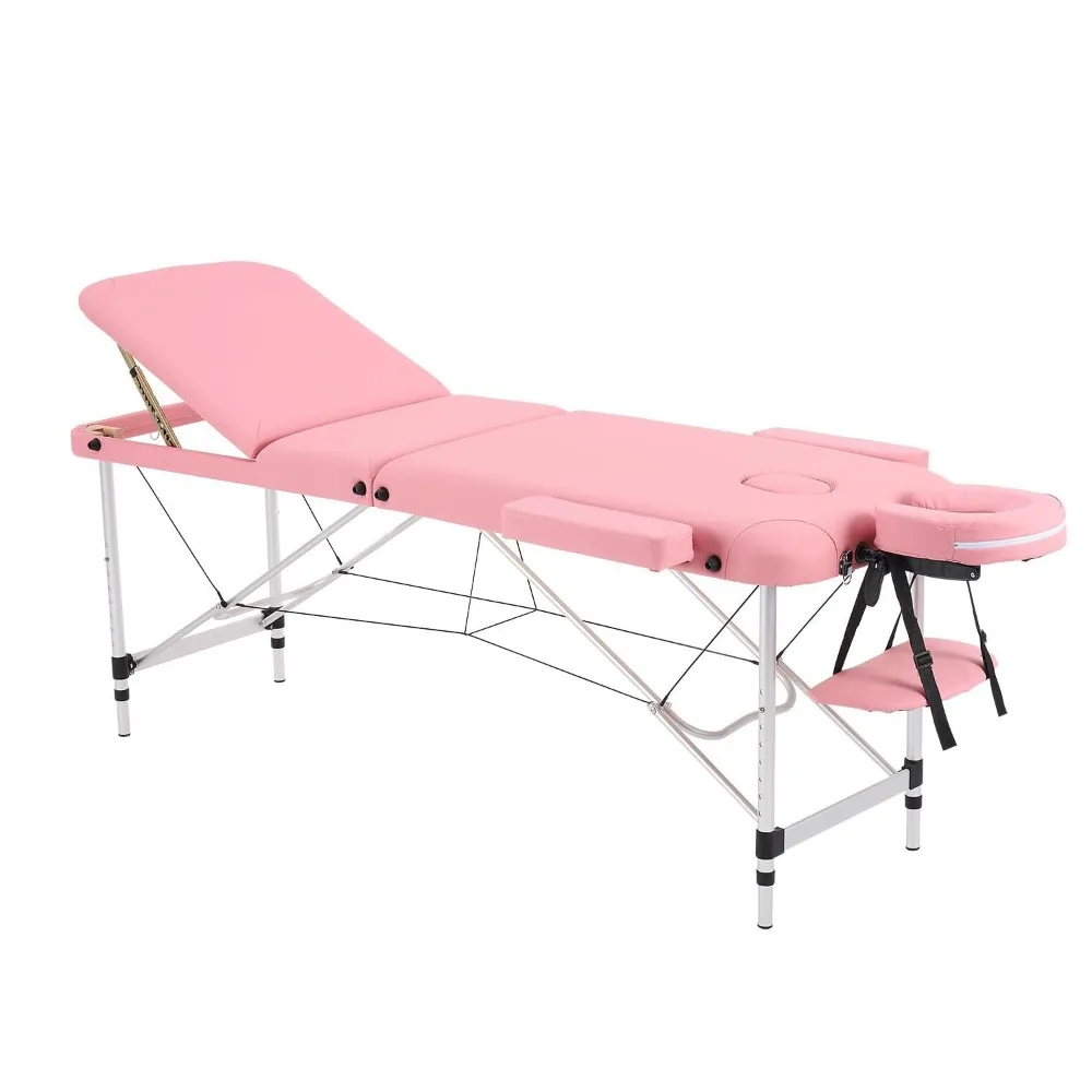 

Portable Foldable Lash Bed for Eyelash Extensions, Adjustable Height Aluminum Facial Spa Table - Lightweight Professional Beaut