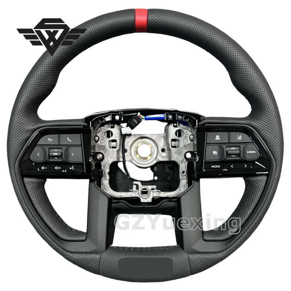 High Performance for Toyota Tundra Modified Steering Wheel Real Leather Material Racing-grade Design Improved Control Precision