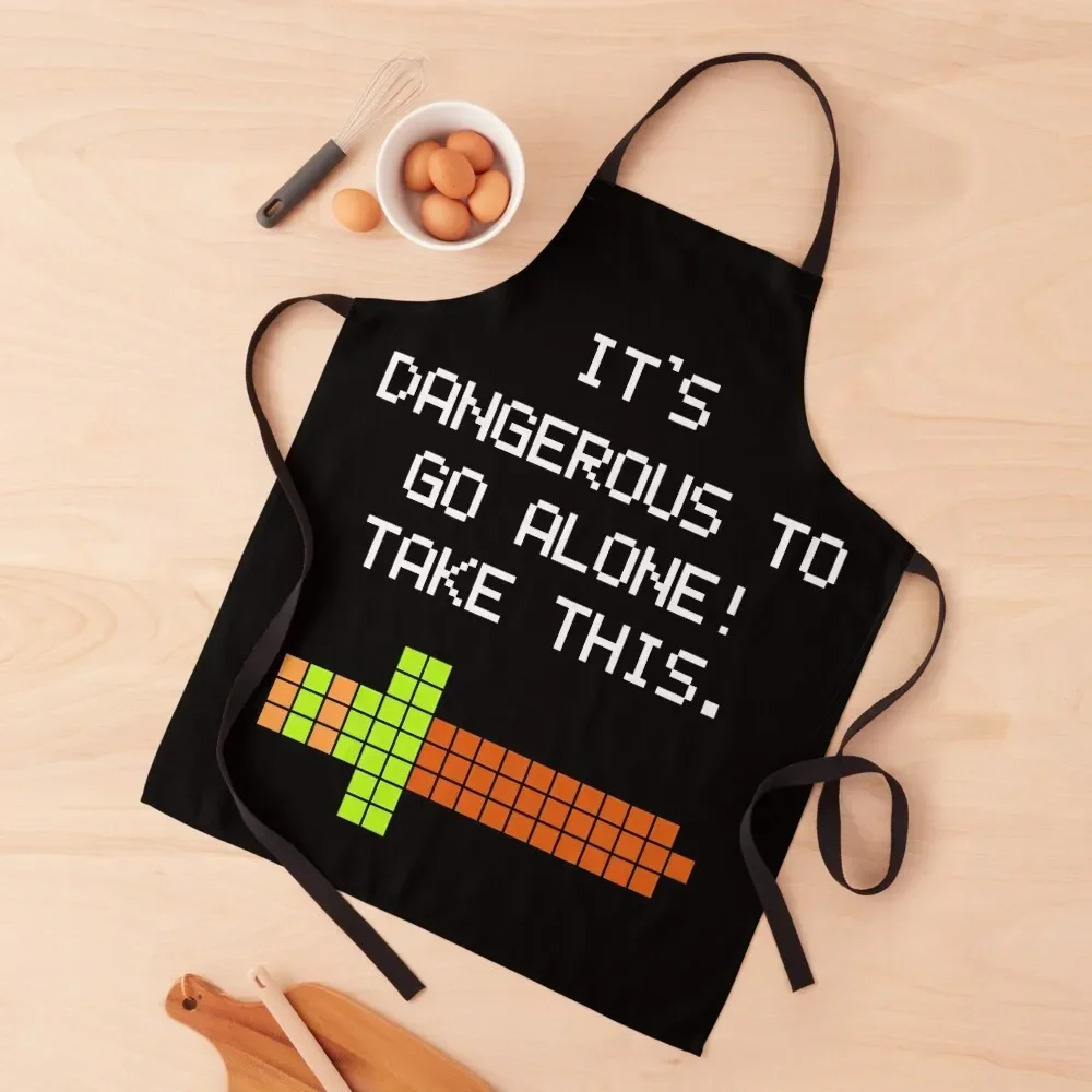 

It's Dangerous to Go Alone Take This Sword Video Game Gift Apron work ladies Apron