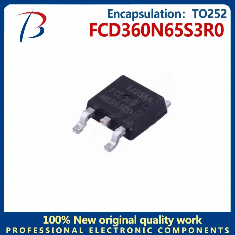 10PCS    FCD360N65S3R0 Silkscreen FCD360N65S3R0 Package TO-252 650V 10A N-channel power MOS field effect tube