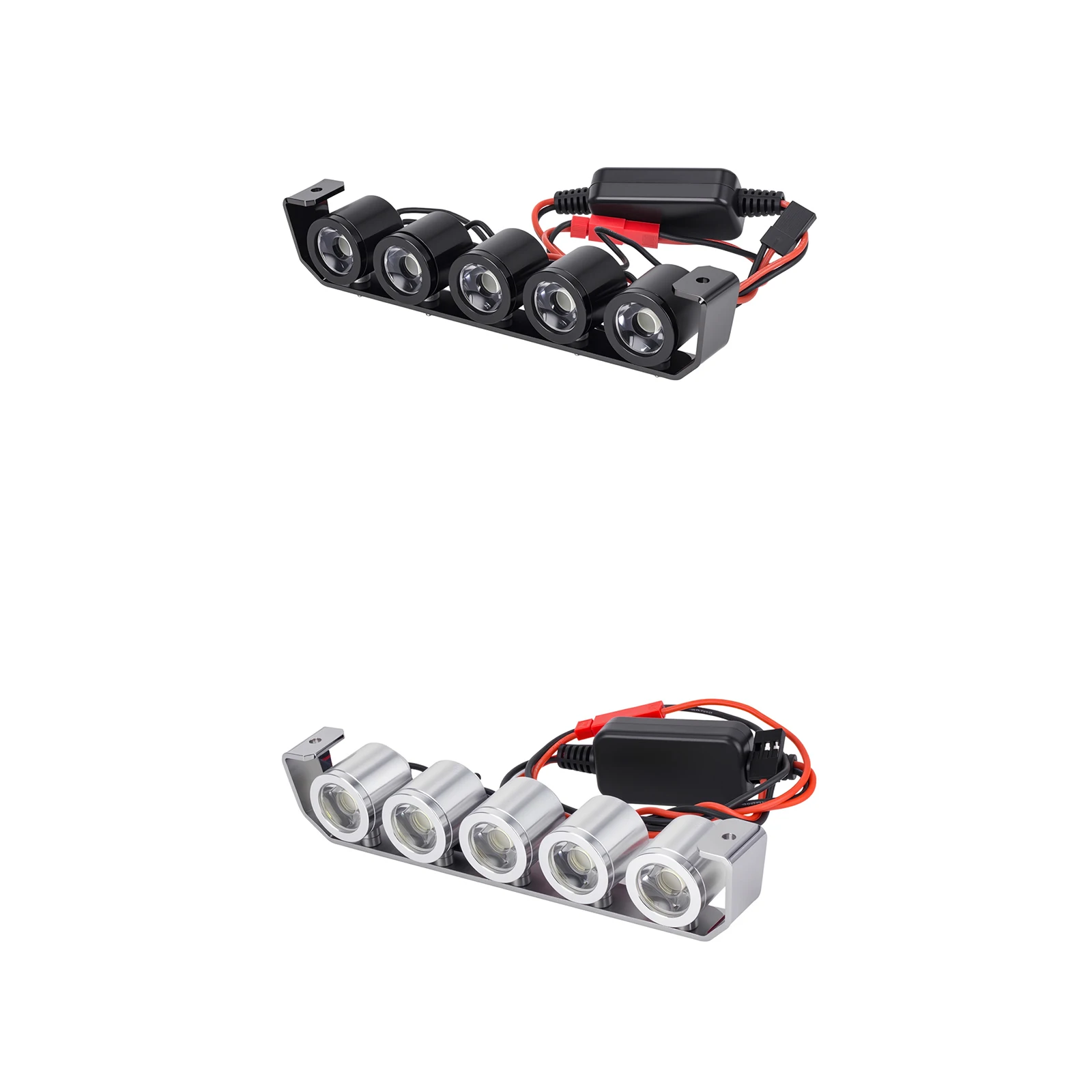 5 Circular LED Spotlight Bracket for 1/10 RC Tracked TRX4 Defender SCX10 90046 RC4WD D90 D110 TF2 Upgrade