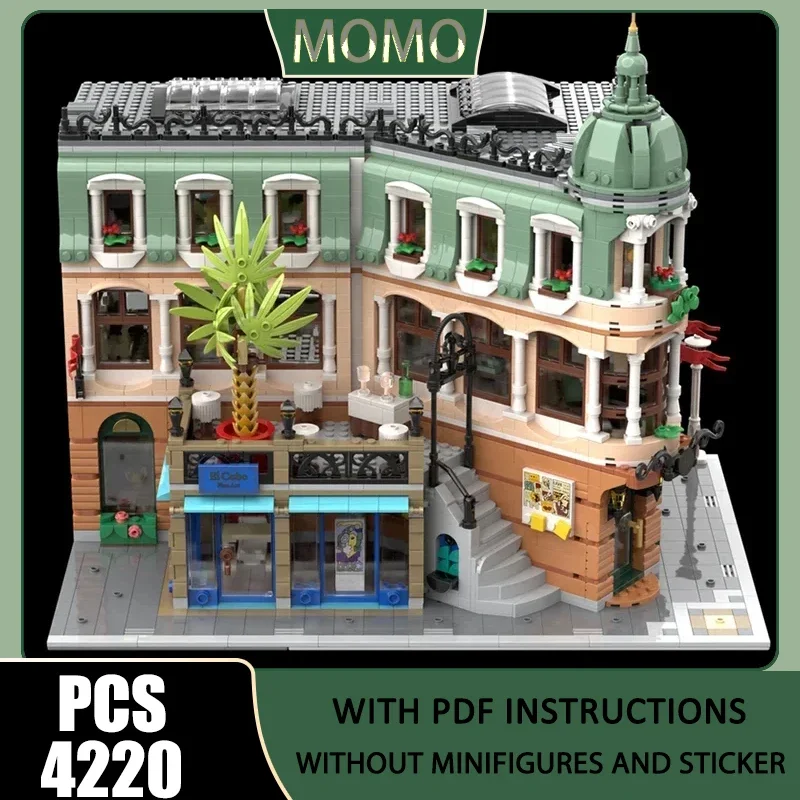 Moc Building Bricks Famous Hotel Extension Series Technology Modular City Street View Blocks Gifts Christmas Toys DIY Assembly