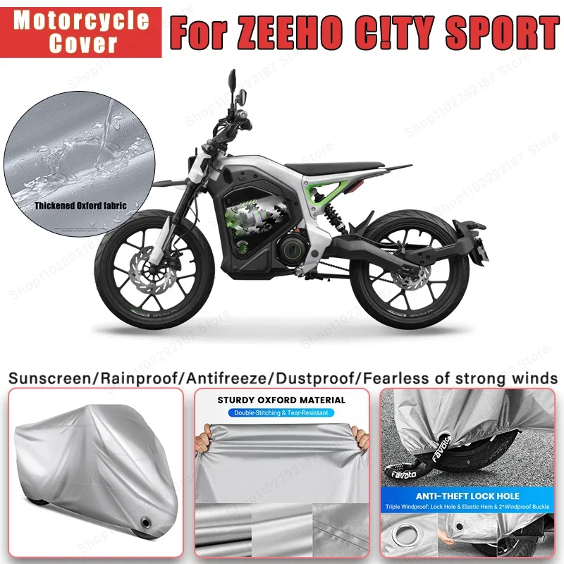 

For ZEEHO C!TY SPORT NO Ear Motorcycle Cover - Outdoor Full Body Protection, Waterproof Dustproof Heat-Resistant Moto Accessory