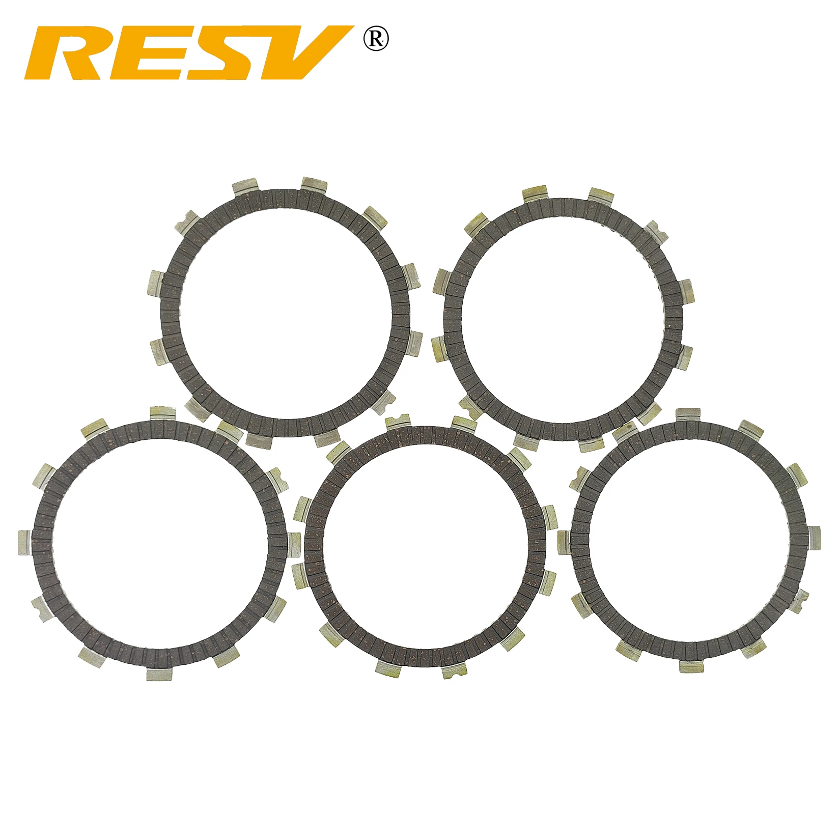 RESV Clutch Friction Steel Plate Discs for Suzuki GS125 GT125 GZ125 DR125 DF125 GSX150F GSX-R150 L6-L8 GIXXER155 GN125 HS