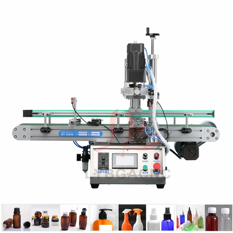 Automatic Cap Screwing Capping Sealing Machine Rolling Capper Sealer for Industrial Pipeline 18-150MM/50-400MM Bottle Twister