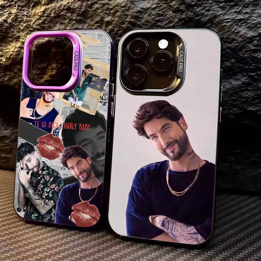 

COOL C-Charly F-Flow Phone Case For iPhone17,16,15,14,13,12,11 Plus,Pro Max Colored Silver Plated Inside Cover