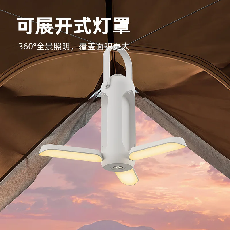 New Outdoor Camping Light 10000mAh USB Emergency Charging Lighting Portable Folding Tent Light Camping Light