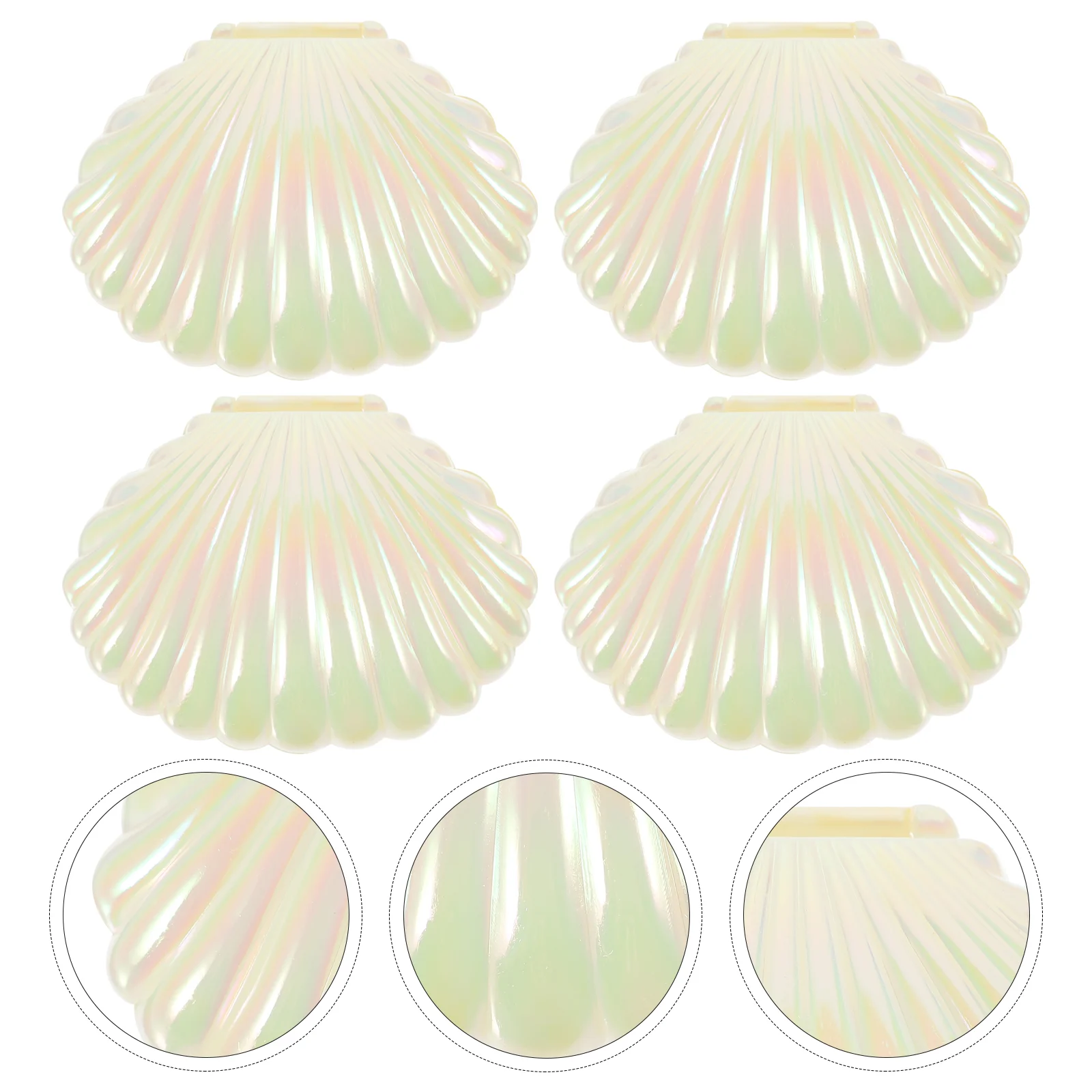 10Pcs Seashell Party Favor Box Candy Containers Shell Jewelry Boxes Treat Holders