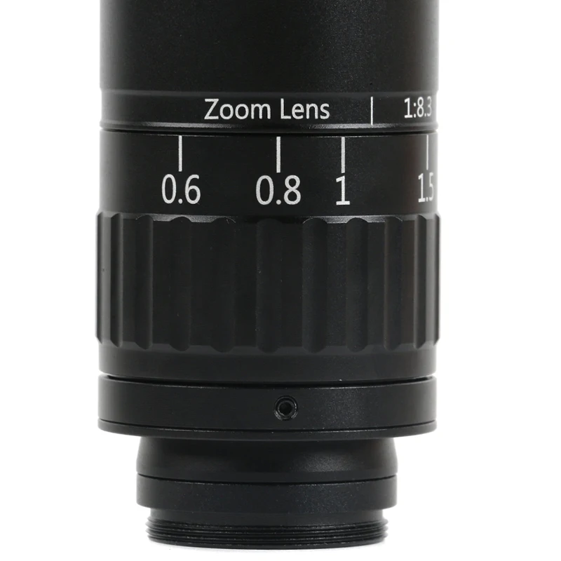 0.6X - 5.0X 200X 500X High Resolution Continouasly Variable Microscope Lens Industry UHD Zoom C-mount Lens For PCB Soldering