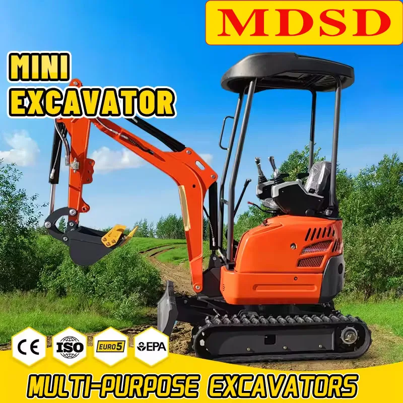 

Customized Mini Backhoe Excavator 2 ton Epa Farm New Crawler Digger Strong Engine Chinese Small Excavator Machine