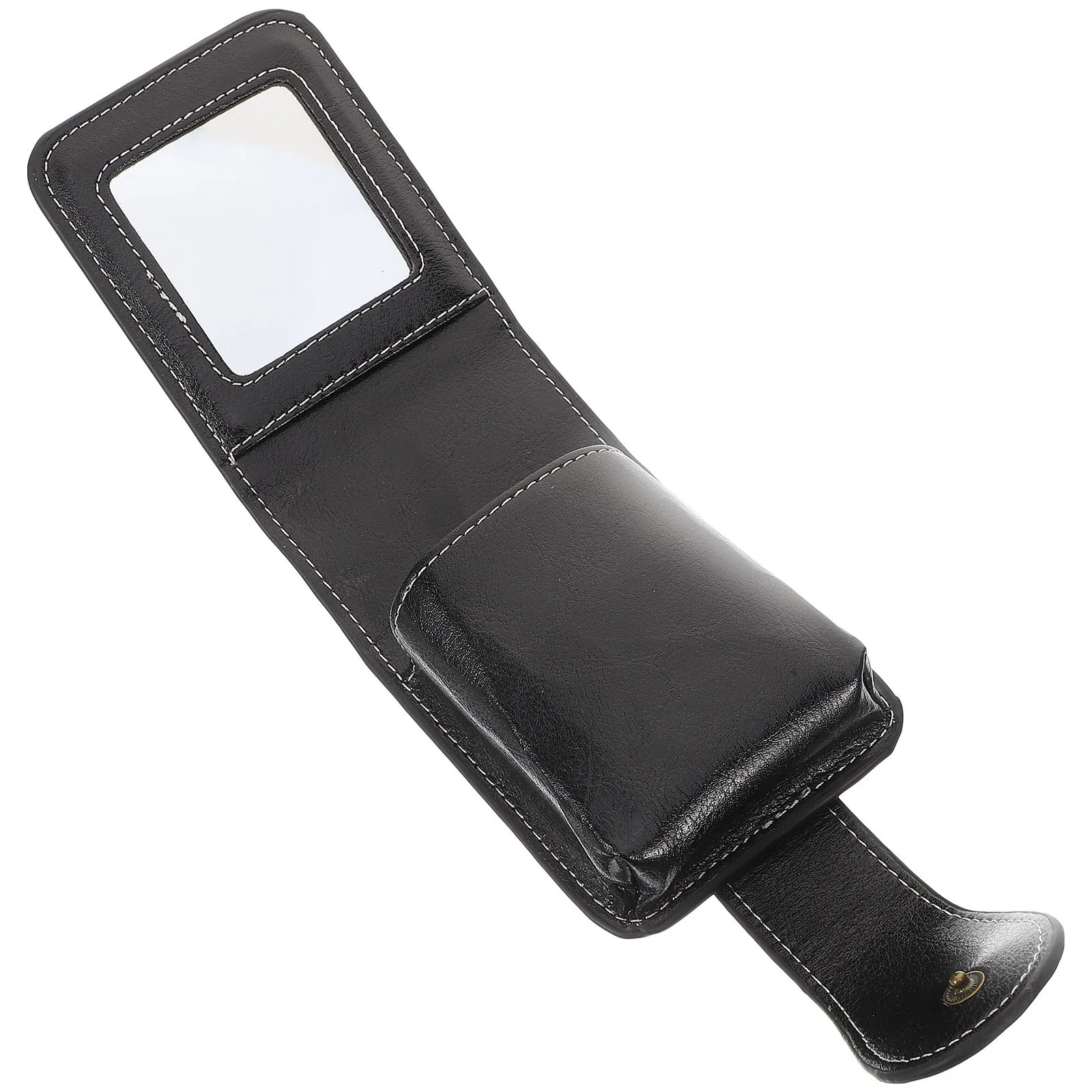 Estuche para lápiz labial con espejo, bolsa compacta portátil para lápiz labial para mujer, bolsa de maquillaje de viaje para bolso, bolsa de cosméticos de viaje esencial