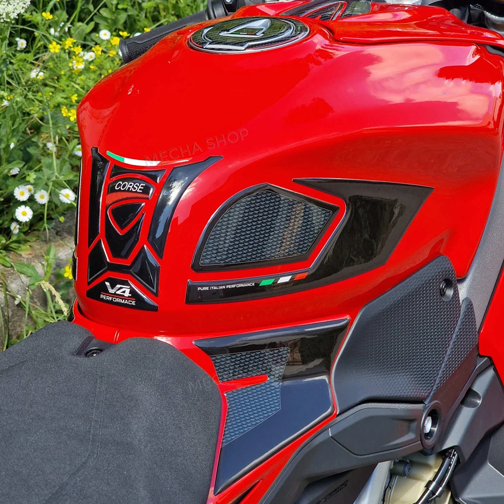 3D Sticker Tank Pad Kit For Panigale V4 V4s - Streetfighter V4 V4 V4s 2025