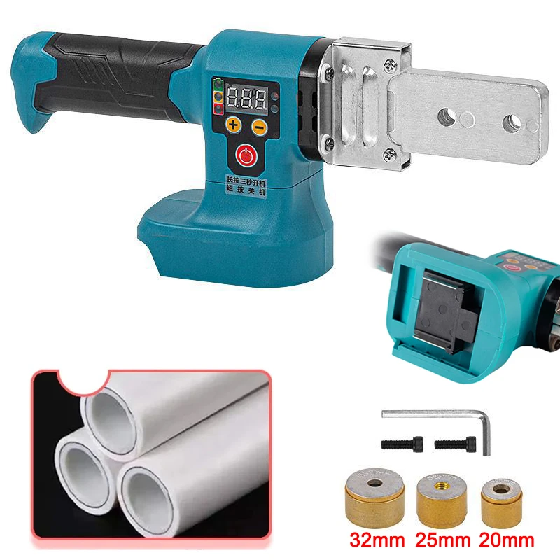 

Cordless Pipe Welding Machine Portable Hot Melt Machine PPR Water Pipe Melter Plastic Welding Machine For Makita 18V Battery