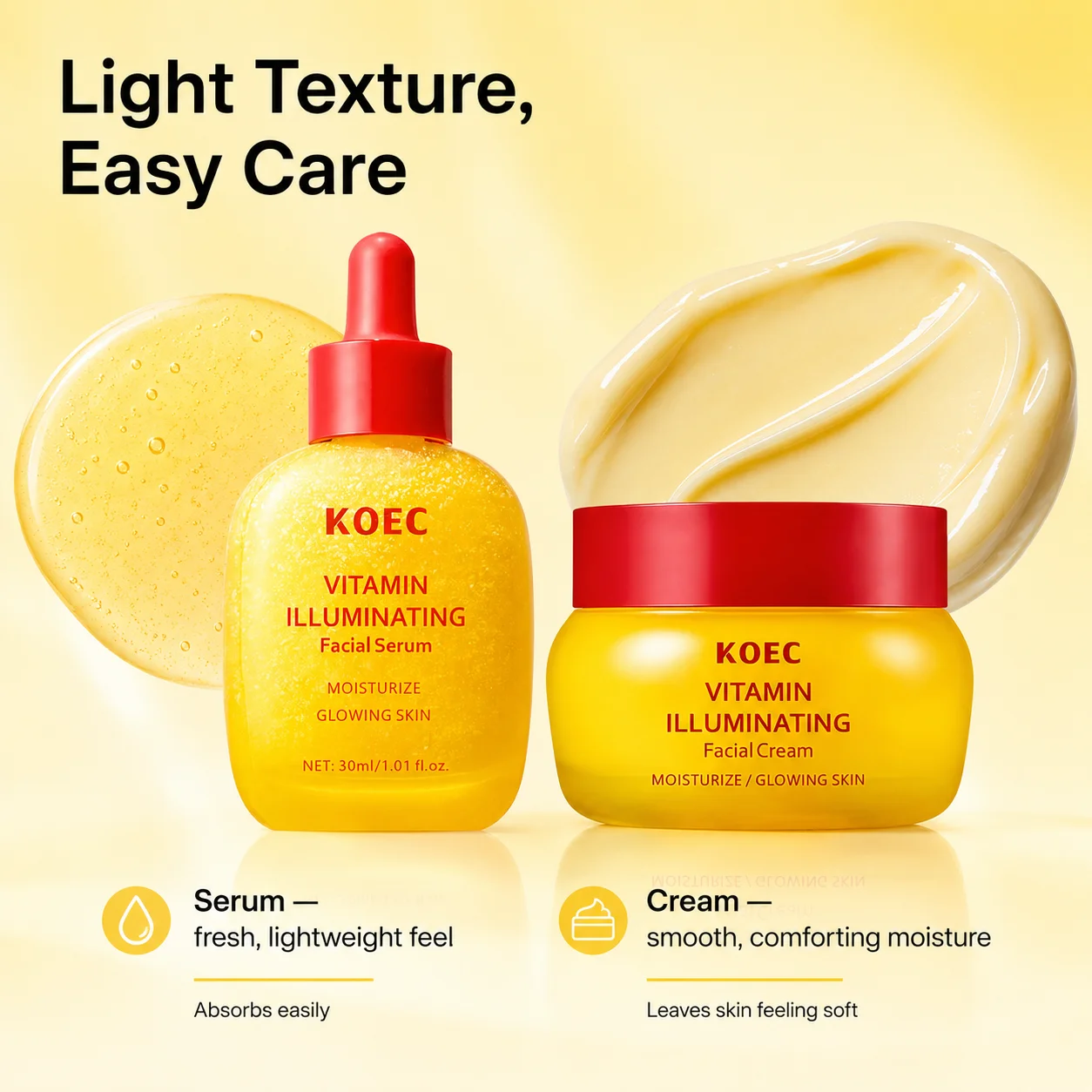 ชุดผลิตภัณฑ์บำรุงผิวหน้า KOEC - Skincare Niacinamide บทวิจารณ์และราคา