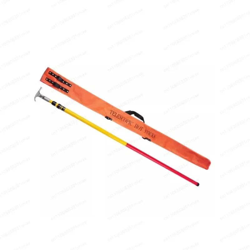 High Voltage Telescopic Hot Stick Triangle FRP Fiberglass Operating Rod Electric Power Insulation Stick 3-10M