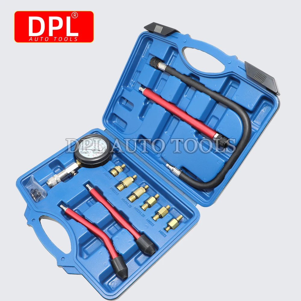 Tester kompresji cylindrów silników wysokoprężnych i benzynowych 0-300 PSI do silników wysokoprężnych