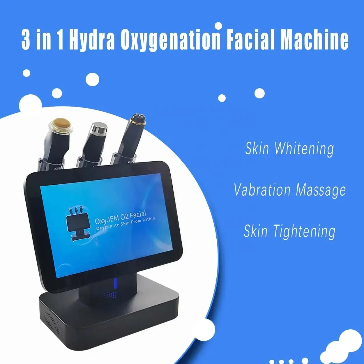 2024 Newest 3 In 1 Super CO2 Bubble Oxygenation Facial Skin Care Portable Oxygen Facial Care Machine