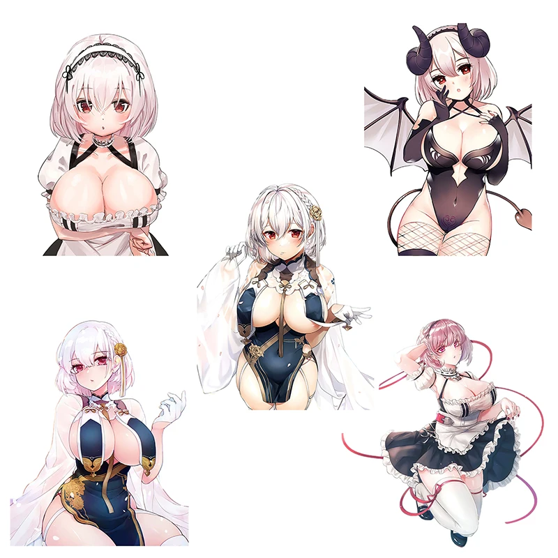Three Ratels CA93 Azur Lane HMSSirius Sexy girl PVC sticker for car hood home decoration laptop Refrigerator toilet gift decals