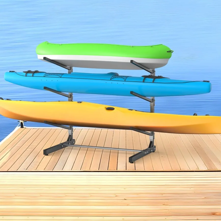 Heavy-Duty Kayak Rack, Freestanding Kayak Storage Stand