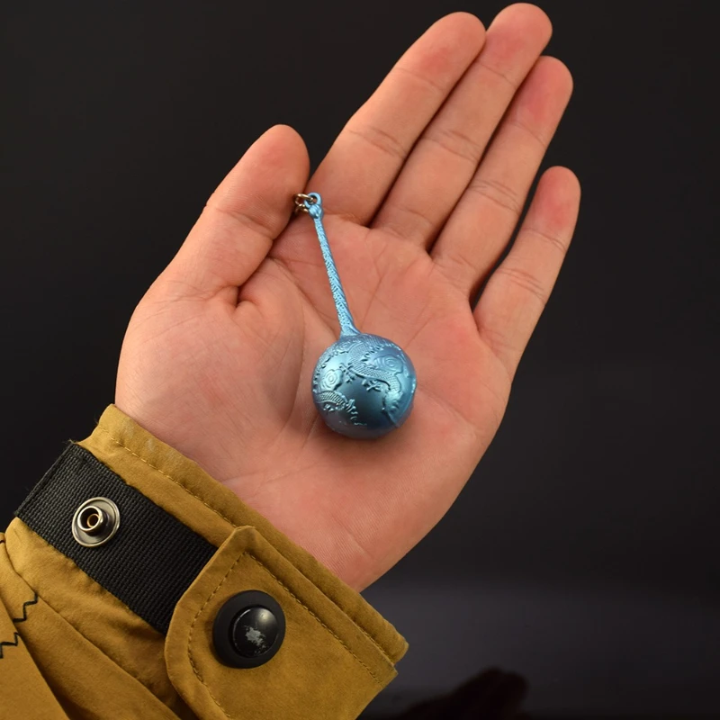 7.5cm/2.95in ne zha 2 anime periféricos ao beng mar sal pérola mexilhão martelo metal artesanato arma modelo anime espada chaveiro presente