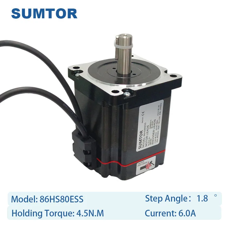 Nema 34 stappenmotor Hoge kwaliteit 4,5 n.M 2-fase stappenmotor met gesloten lus en driver voor CNC-machine