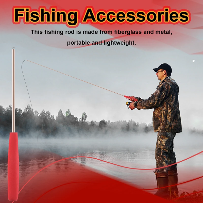 【Hot-Selling!】Mini Winter Ice Fishing Rod 1Pc 65Cm Eva+Stainless Steel Winter Fishing Pole For Fishing Accessories Pesca Pehce