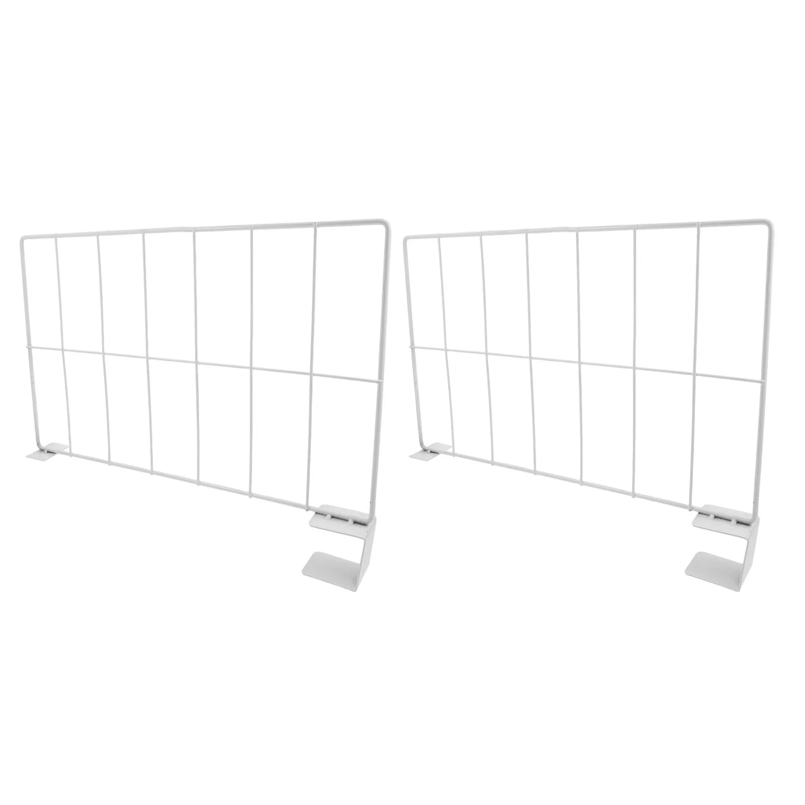 2Pcs Warehouse Shelf Divider Grid Panels Heavy Duty Wire Shelf Organizer for Logistics Storage Rack Closet Pantry Kitchen view 4