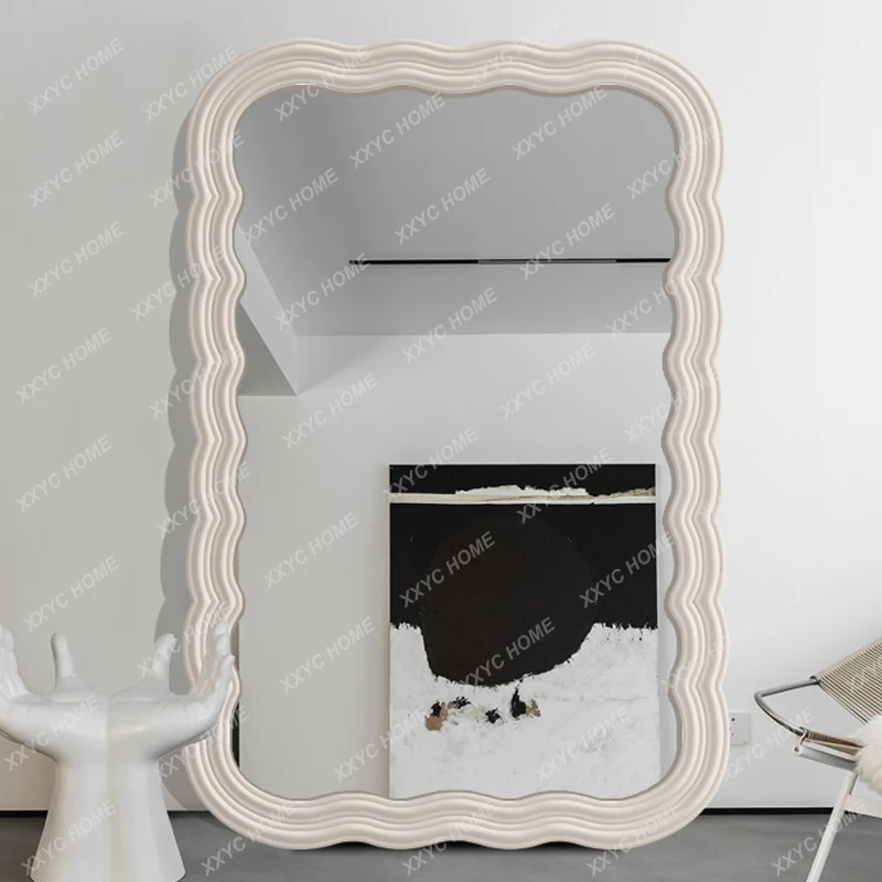 

Q Full-length mirror ins Internet celebrity wave landing mirror fitting mirror
