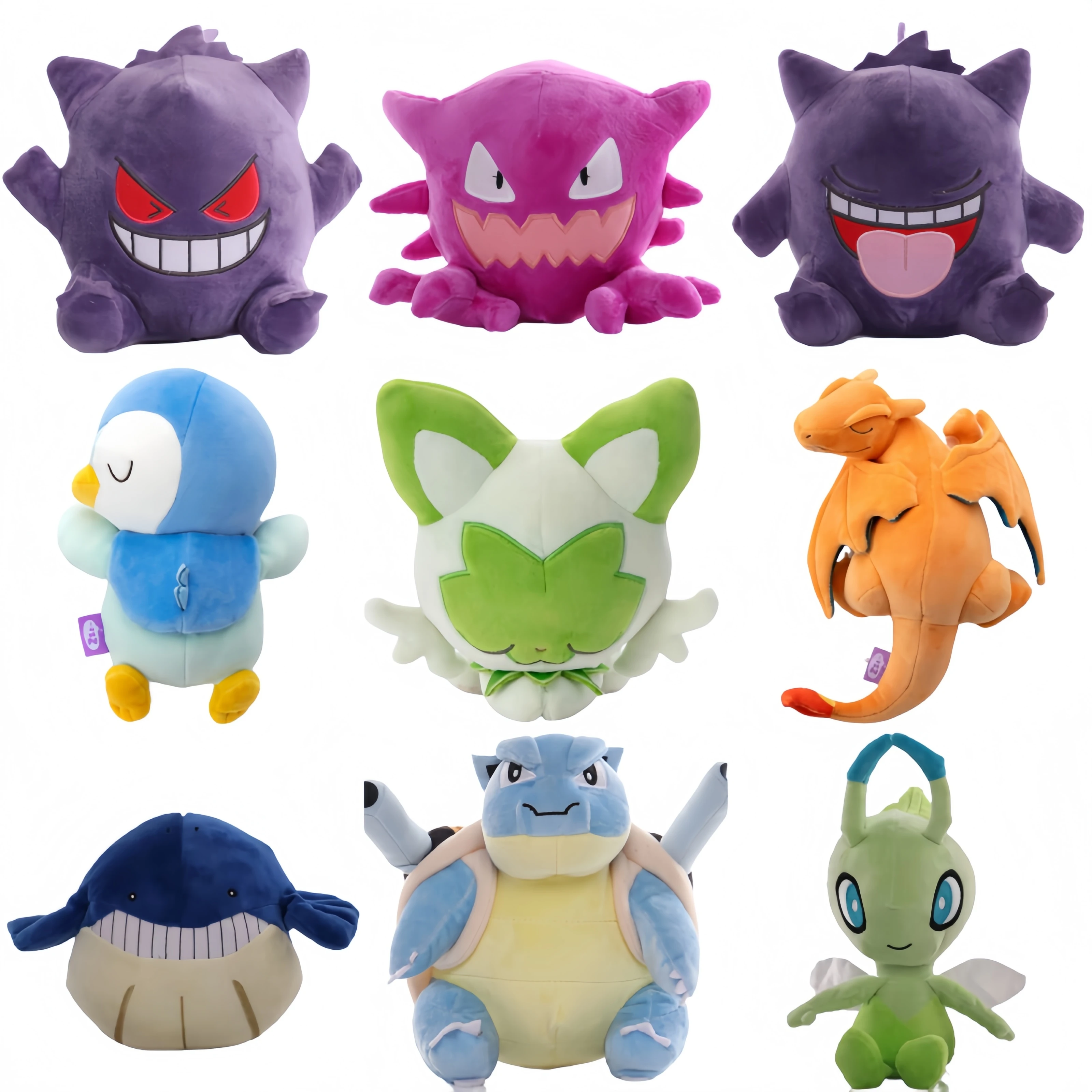 

Плюшевые игрушки Pokemon Pikachu Celebi Haunter Gengar Wailmer Peluche Kawaii Sylveon Charizard Sprigatito Plushies Игрушка Рождественский подарок