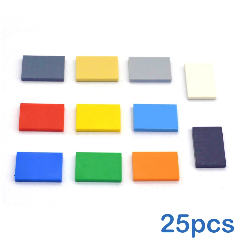 25PCS DIY Building Blocks Thin Figure Bricks Smooth 2x3 Dots Educational Creative Toys for Children Size Compatible With 26603