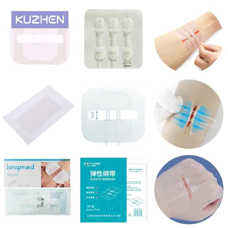 1/2/3/10Pcs Zipper Tie Wound Closure Patch Hemostatic Patch Wound Fast Suture Zipper Band-Aid Outdoor Portable Skin Care