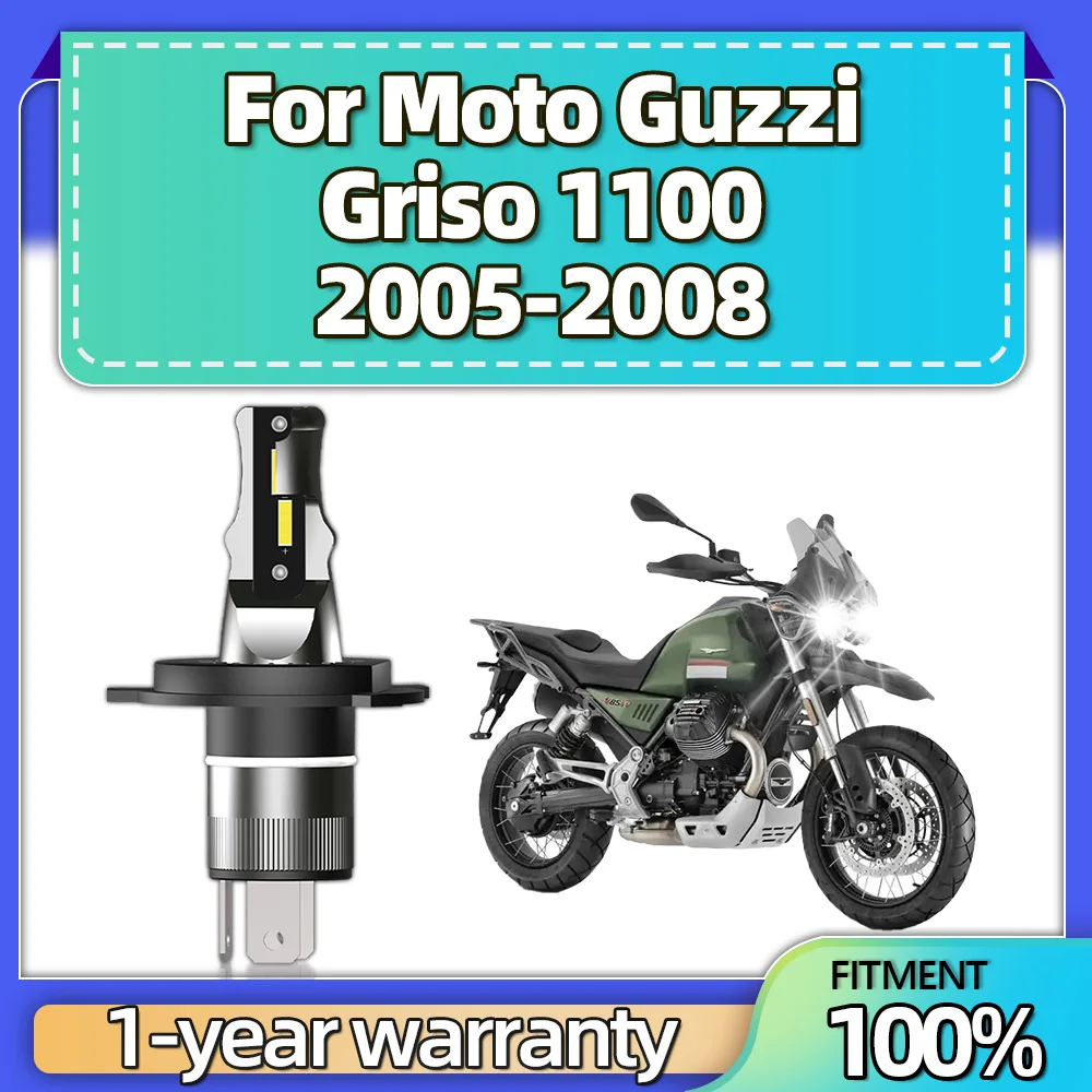 

All In One Design Motoled H4 White Motorcycle Led Headlight Bulbs Lamp Motos For Moto Guzzi Griso 1100 2005 2006 2007 2008